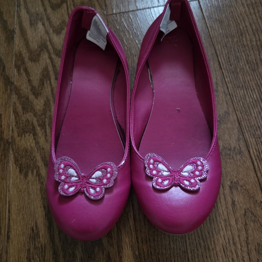 Gymboree Pink Ballet Flats with Bow Detail